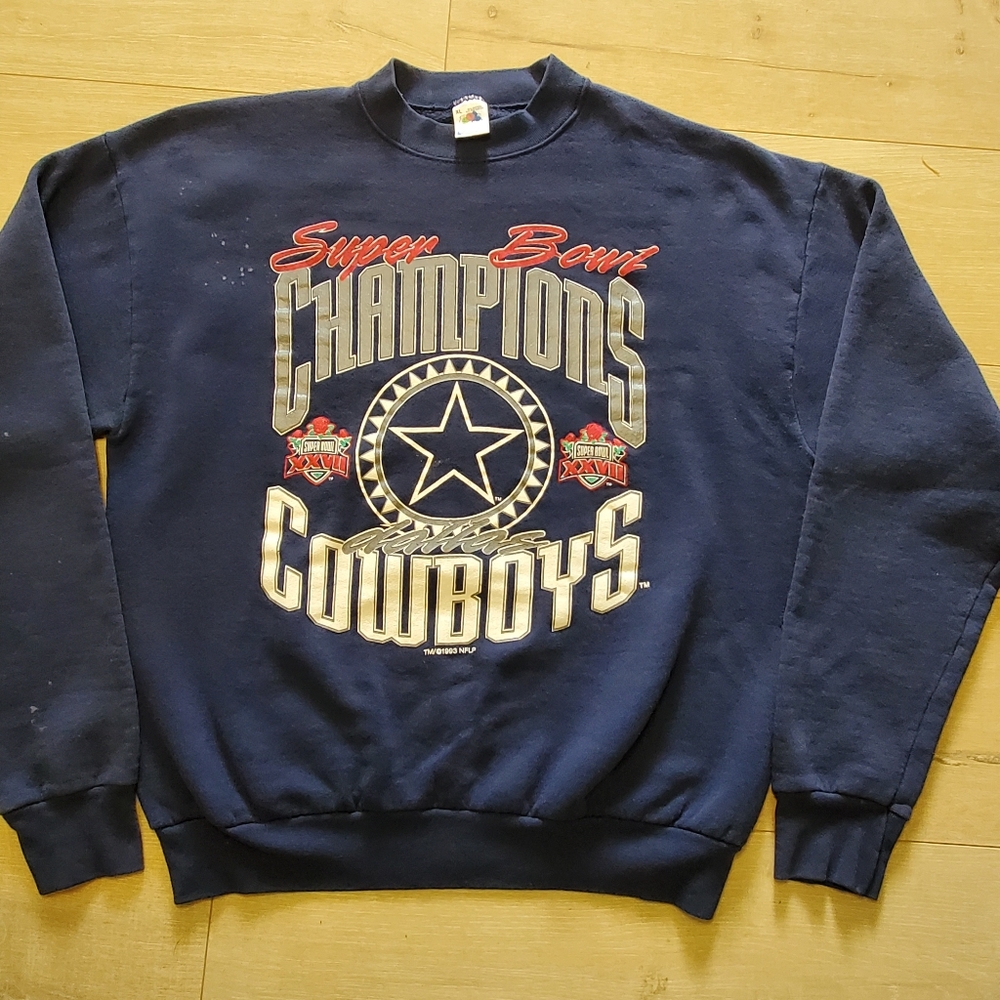 Vintage Dallas Cowboys Super Bowl champions sweate